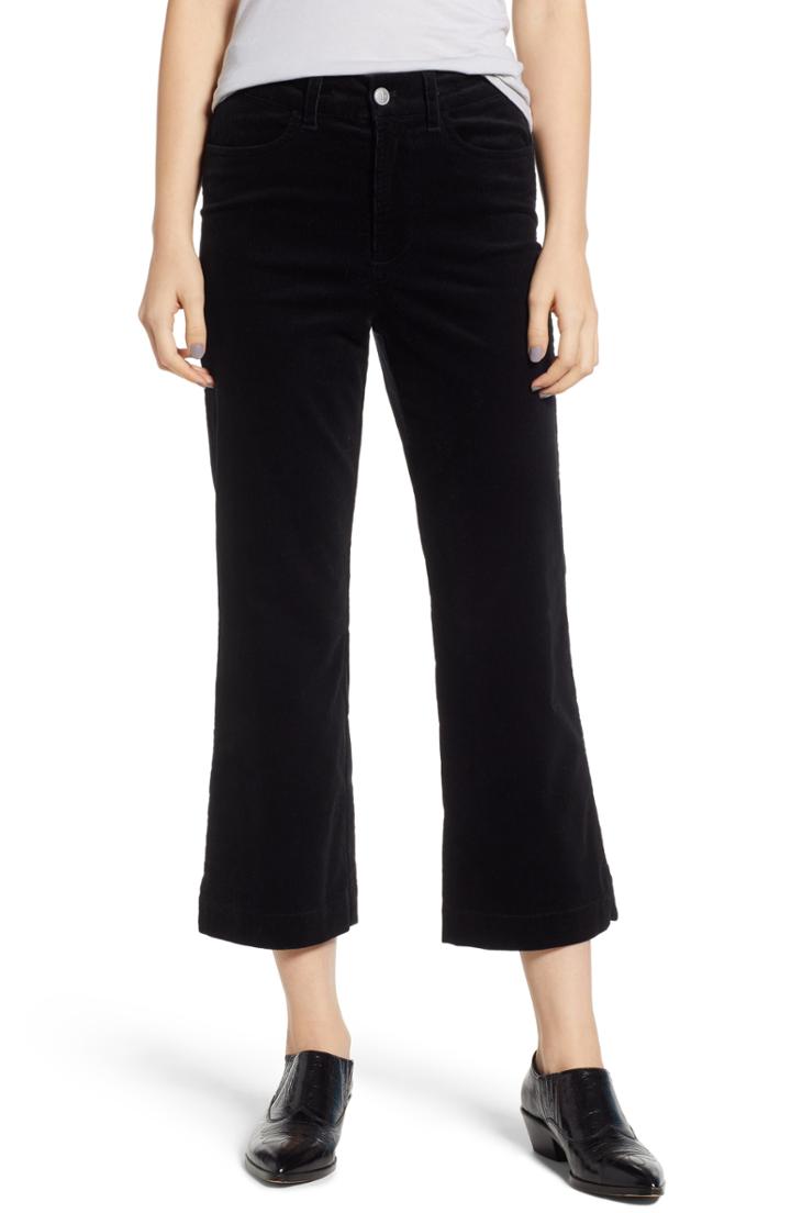 Women's Bp. Corduroy Crop Flare Pants - Black