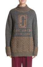 Women's Marc Jacobs Logo Knit Oversized Turtleneck Sweater