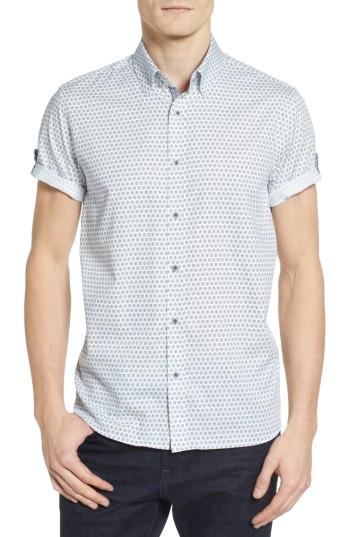 Men's Ted Baker London Braaks Extra Slim Fit Flower Print Sport Shirt