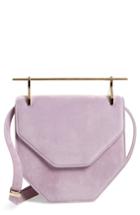 M2malletier Amor Fati Single Calfskin Suede Shoulder Bag - Purple
