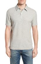 Men's Nifty Genius Nicholas Slim Fit Stripe Polo - Grey