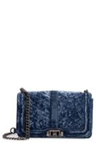 Rebecca Minkoff Love Velvet Quilted Crossbody Bag - Red