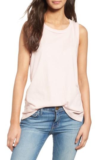 Women's Current/elliott 'the Muscle Tee' Tank - Pink