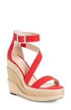 Women's Charles By Charles David Thunder Wedge Sandal M - Red