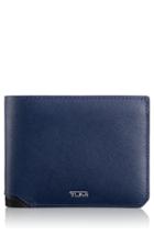 Men's Tumi Mason Global Leather Wallet With Removable Passcase - Blue