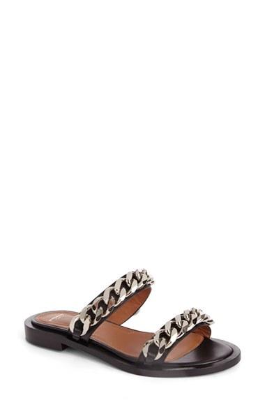 Women's Givenchy Double Chain Slide Sandal