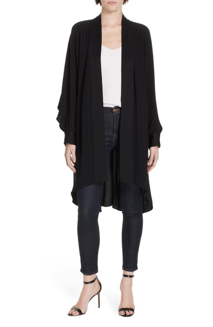 Women's Dvf Deon Kimono Wrap - Black