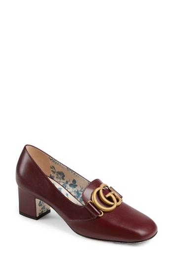Women's Gucci Loafer Pump Us / 34eu - Burgundy