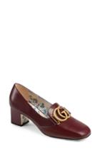 Women's Gucci Loafer Pump Us / 34eu - Burgundy