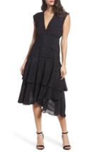 Women's Keepsake The Label Waterfall Burnout Stripe Dress - Black