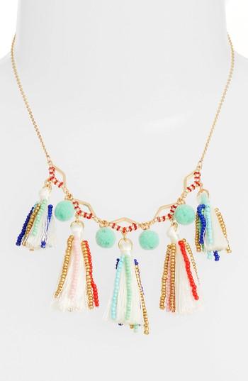 Women's Rebecca Minkoff Tassel & Pompom Necklace