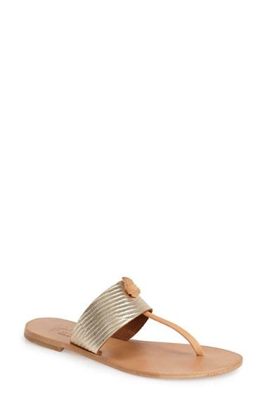 Women's Joie A La Plage 'nice' Flip Flop .5us / 36.5eu - Metallic