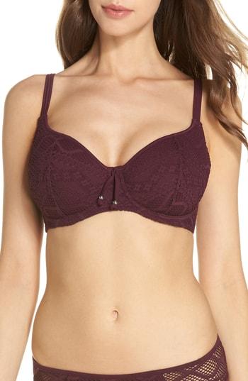 Women's Freya 'sundance' Underwire Bikini Top E (ddd Us) - Purple