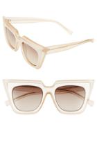 Women's Le Specs 'edition One' 51mm Sunglasses - White Marble/ Matte Blush