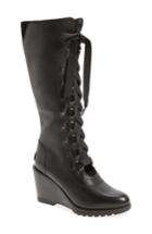 Women's Sorel After Hours Lace Up Wedge Boot M - Black