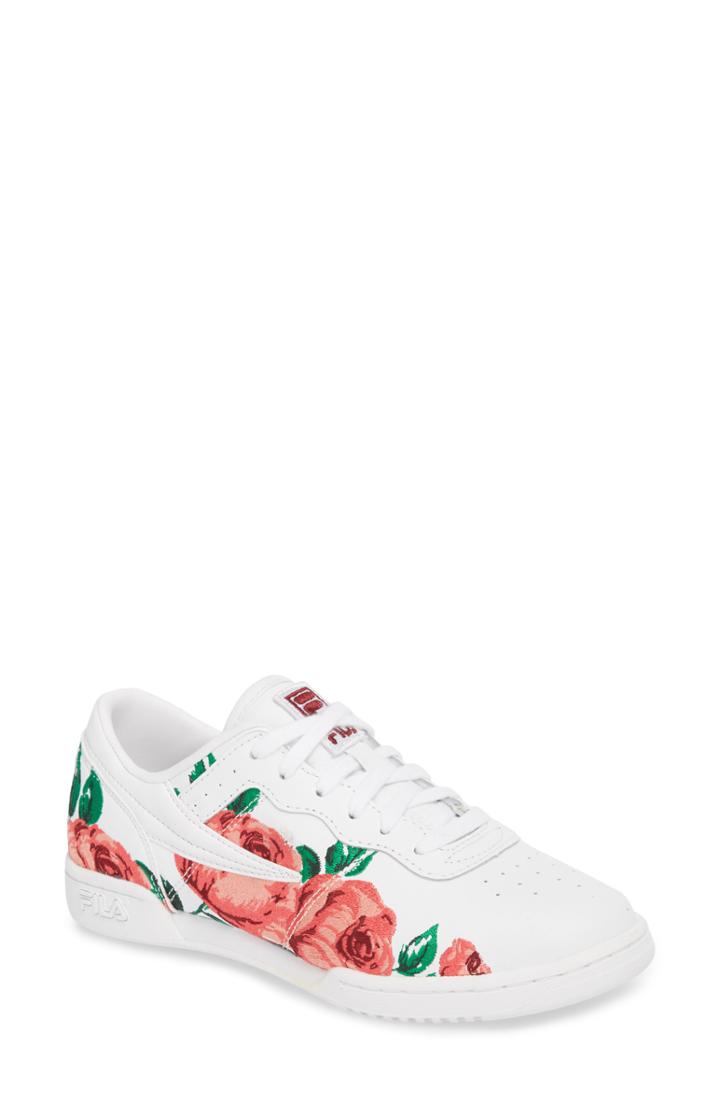 Women's Fila Original Fitness Embroidered Sneaker .5 M - White