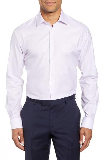 Men's John Varvatos Star Usa Slim Fit Check Dress Shirt .5r - Purple