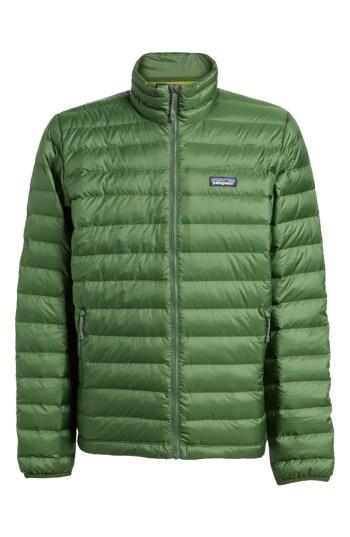 Men's Patagonia Water Repellent Down Jacket - Green