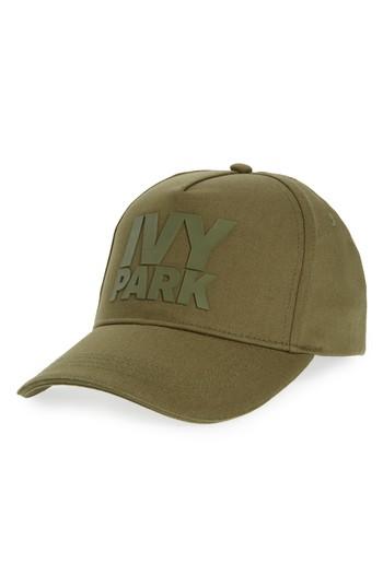 Women's Ivy Park Silicone Logo Baseball Cap - Green