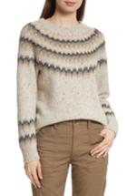 Women's Vince Fair Isle Cashmere Sweater - Beige