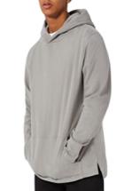 Men's Topman Pullover Hoodie, Size - Grey