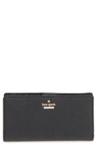 Women's Kate Spade New York 'cameron Street - Stacy' Textured Leather Wallet - Black