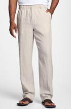 Men's Tommy Bahama 'new Linen On The Beach' Easy Fit Pants - Beige