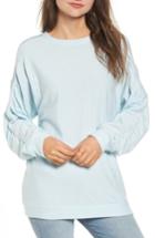 Women's Pst By Project Social T Ruched Sleeve Sweatshirt - Blue