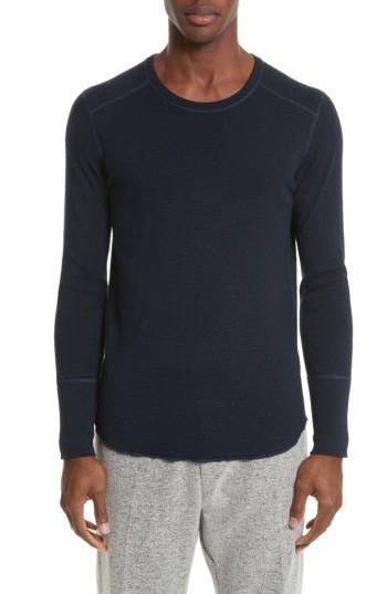 Men's Wings + Horns Slub Crewneck Sweater - Blue