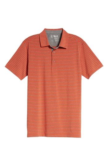 Men's Bobby Jones Control Stripe Jersey Polo, Size - Orange
