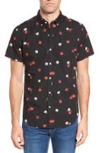 Men's Bonobos Slim Fit Floral Print Sport Shirt - Black