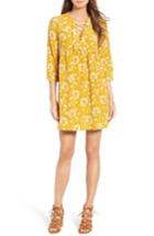 Women's Madewell Silk Babydoll Dress, Size - Yellow