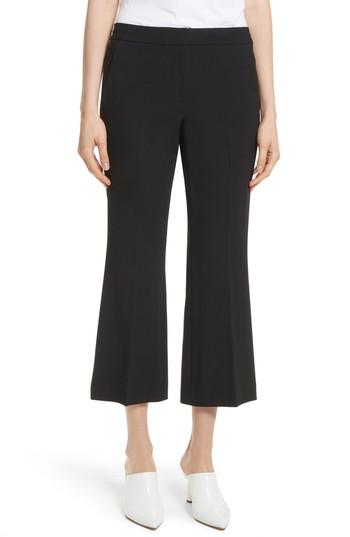 Women's Tibi Anson Crop Bootcut Pants - Black