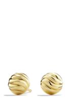 Women's David Yurman 'sculpted Cable' Stud Earring In Gold