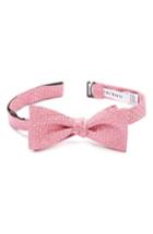 Men's Calibrate Geometric Silk Bow Tie, Size - Pink