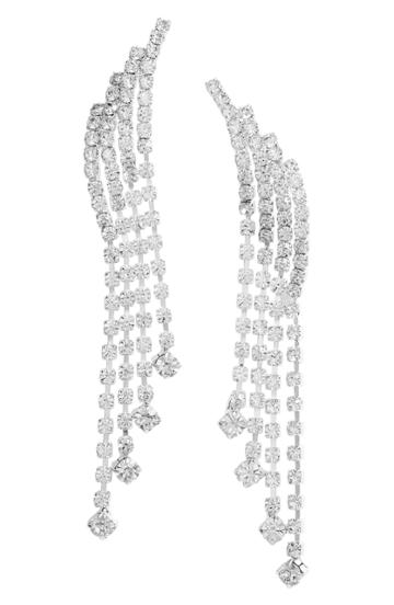 Women's Ten79la Crystal Fringe Earrings