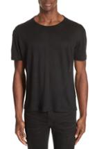 Men's John Varvatos Linen Crewneck T-shirt - Black