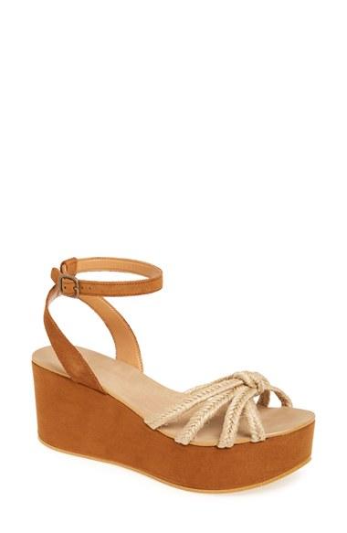 Women's Topshop 'weave' Platform Wedge Sandal