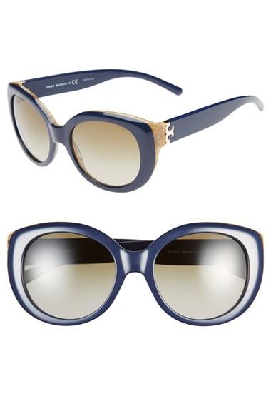 Women's Tory Burch 54mm Cat Eye Sunglasses -
