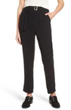 Women's J.o.a. Belted Ankle Pants - Black