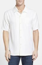 Men's Tommy Bahama 'catalina Twill' Original Fit Silk Camp Shirt - White