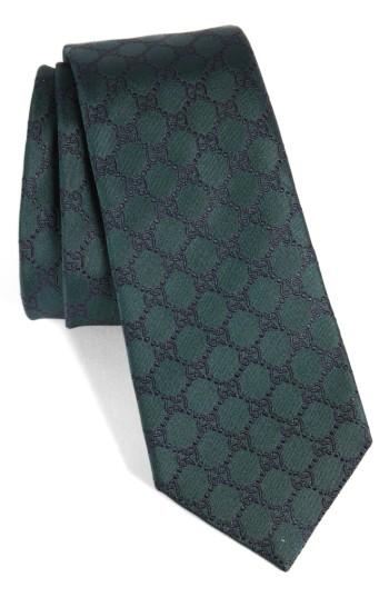 Men's Gucci Fendin Gg Silk Tie