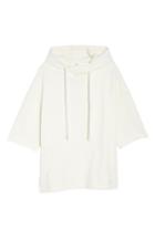 Women's Alo Crop Sleeve Oversize Hoodie - Ivory