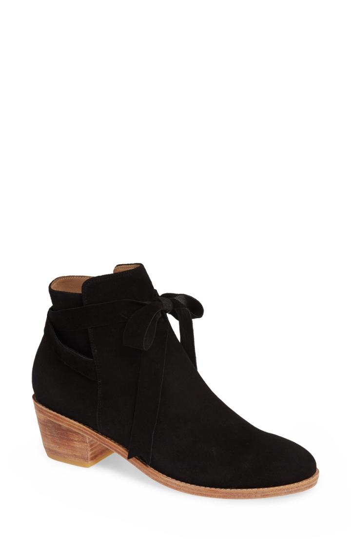 Women's Huma Blanco Loretana Ankle Tie Bootie Us / 41eu - Black