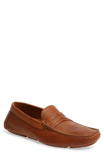 Men's Aquatalia Brandon Weatherproof Driving Loafer M - Brown