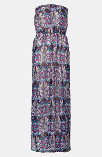 Topshop Zebra Print Maxi Cover-up Purple Multi