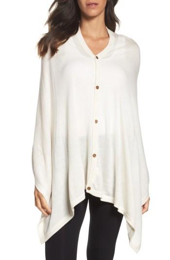 Women's Ugg Button Poncho - Beige
