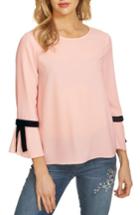 Women's Cece Tie Bell Sleeve Blouse