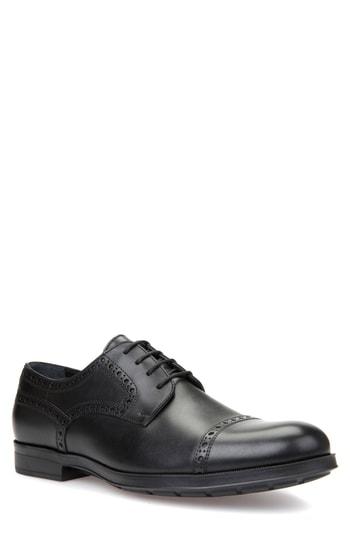 Men's Geox Hilstone 1 Cap-toe Derby Us / 39eu - Black