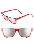 Women's Celine 60mm Cat Eye Sunglasses - Red/ Silver Flash